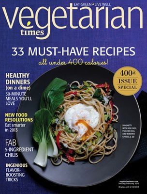 Vegetarian Times Magazine, Jan/Feb 2013: 400th Issue Special