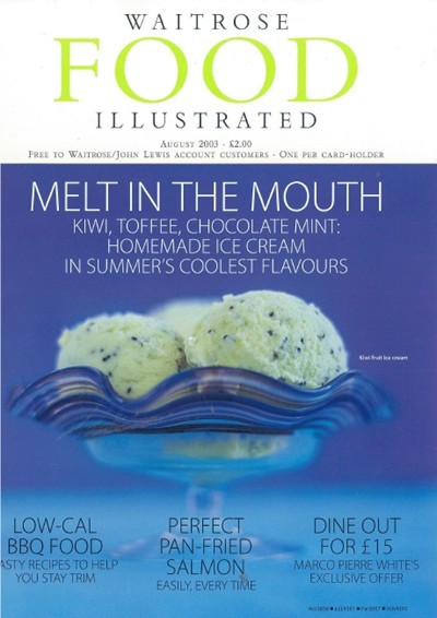 Waitrose Food Illustrated Magazine, August 2003