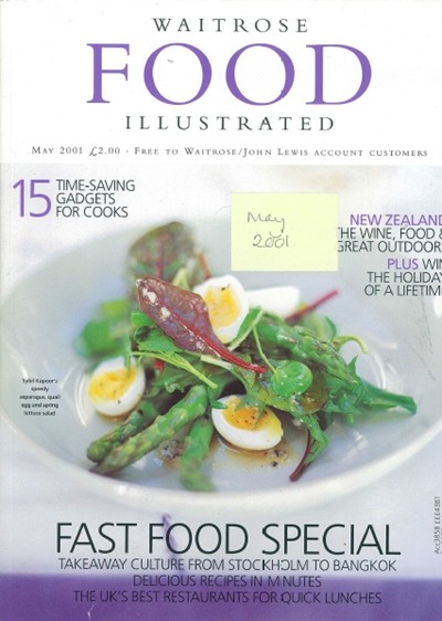 Waitrose Food Illustrated Magazine, May 2001: Fast Food Special