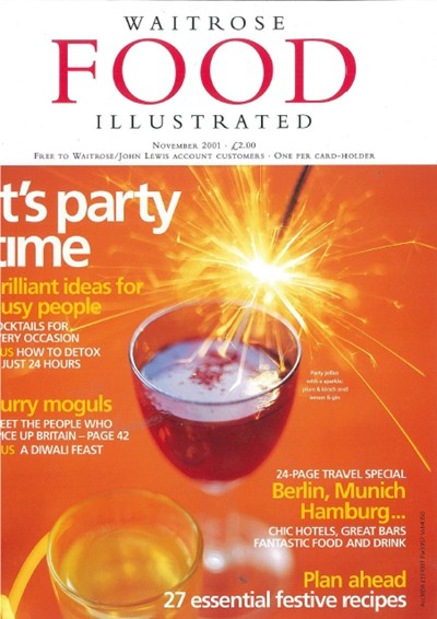 Waitrose Food Illustrated Magazine, November 2001