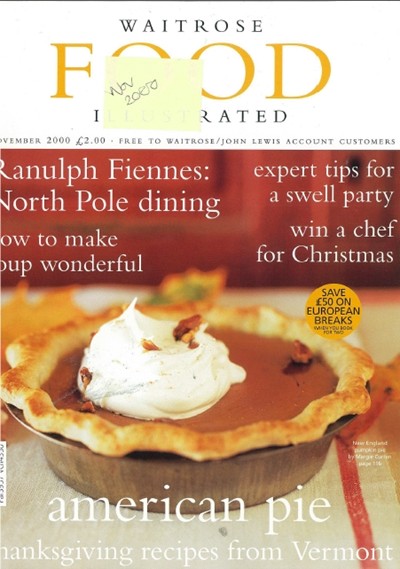 Waitrose Food Illustrated Magazine, November 2000