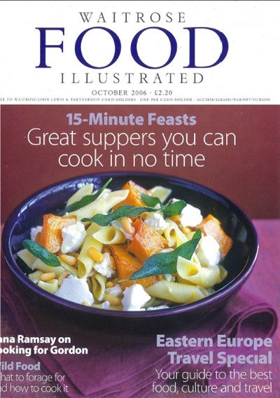 Waitrose Food Illustrated Magazine, October 2006: Eastern Europe Travel Special