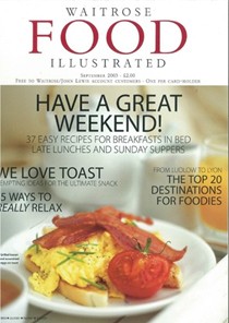Waitrose Food Illustrated Magazine, September 2003: Weekend Special