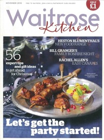 Waitrose Kitchen Magazine, November 2010