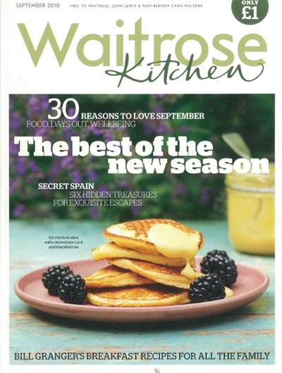 Waitrose Kitchen Magazine, September 2010
