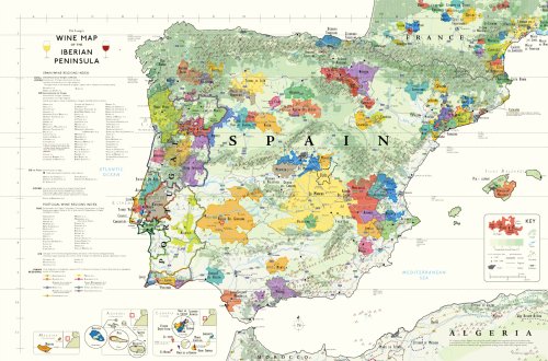Wine Map of the Iberian Peninsula