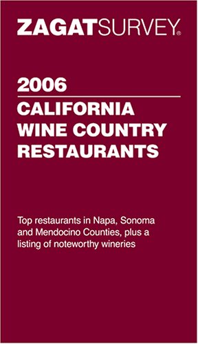 Zagat California Wine Country Restaurants